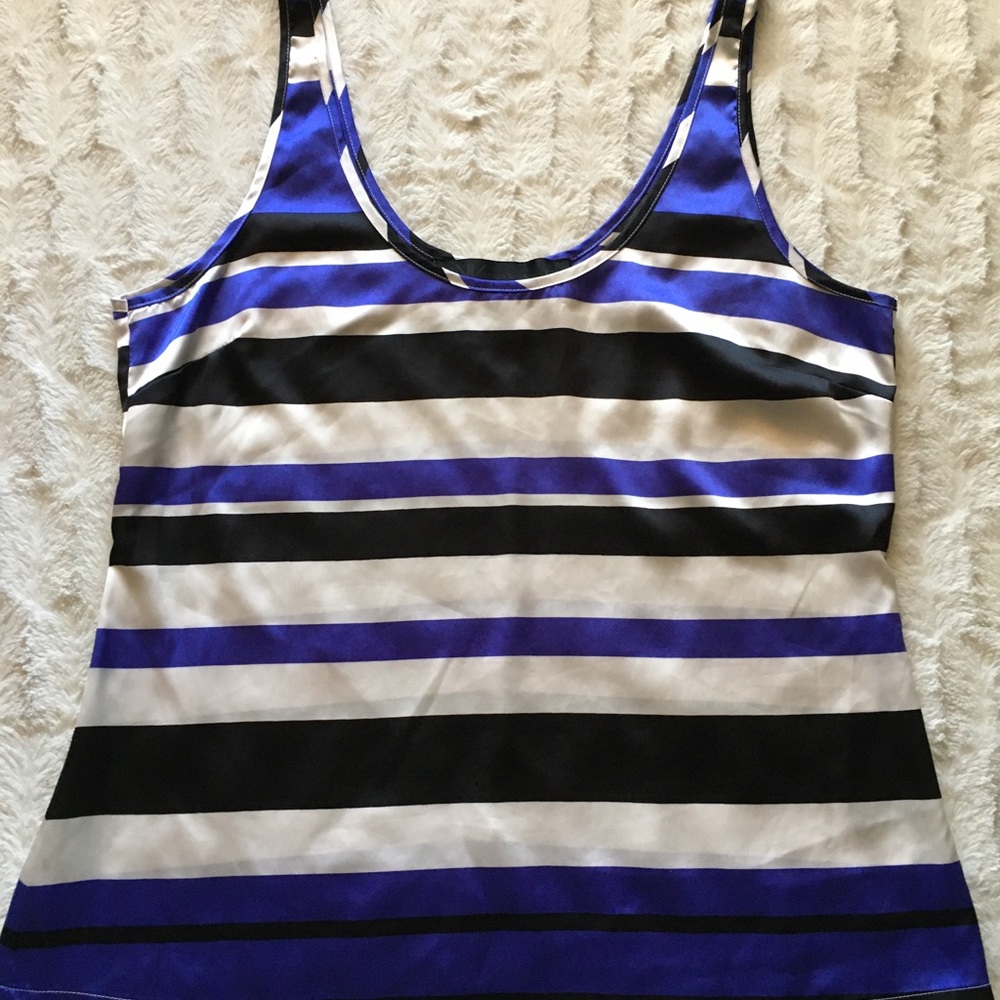 Back and Blue Stripped Shirt